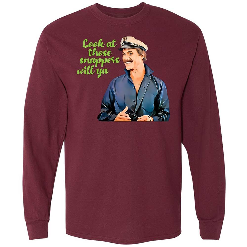 Long Sleeve T-Shirt - QXWXBXUT - Maroon - 16