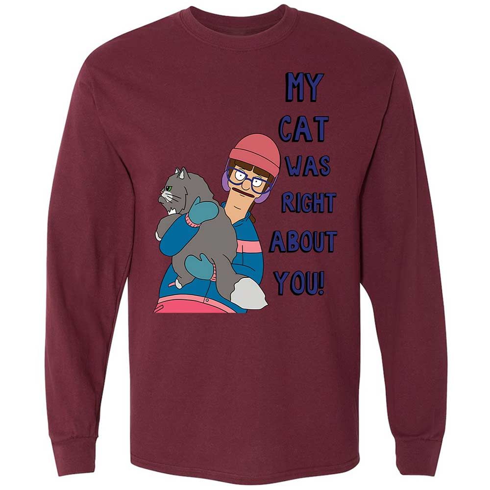 Long Sleeve T-Shirt - D33C5FZR - Maroon - 16