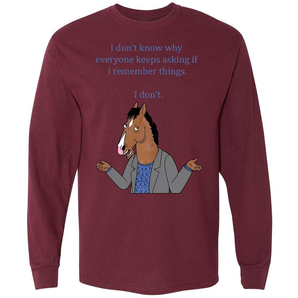 Long Sleeve T-Shirt - MCT7BL5B - Maroon - 16