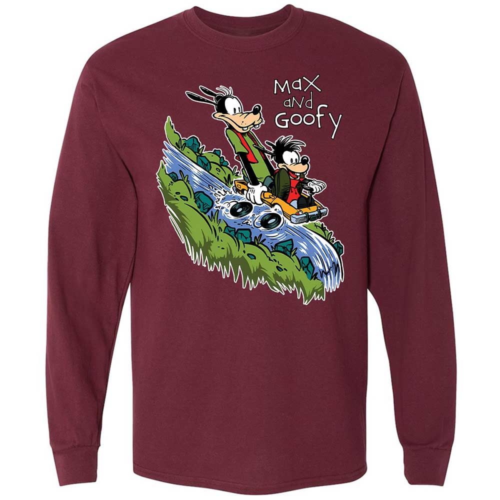 Long Sleeve T-Shirt - FEBBY5BQ - Maroon - 16