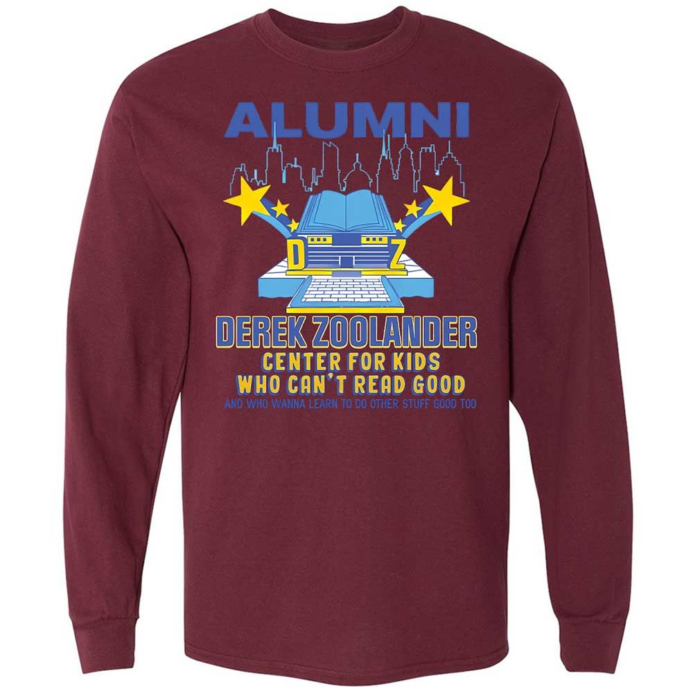 Long Sleeve T-Shirt - C1ZGL87J - Maroon - 16