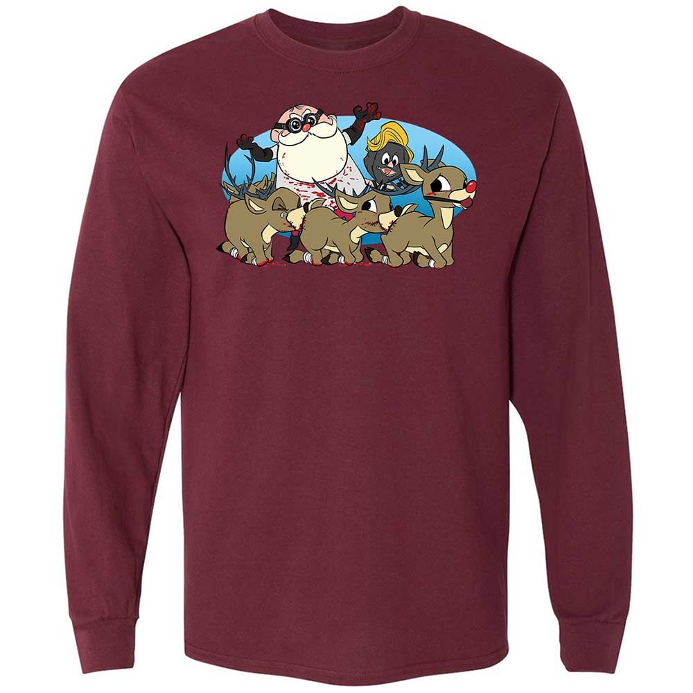 Santapede Greeting - Maroon - 16