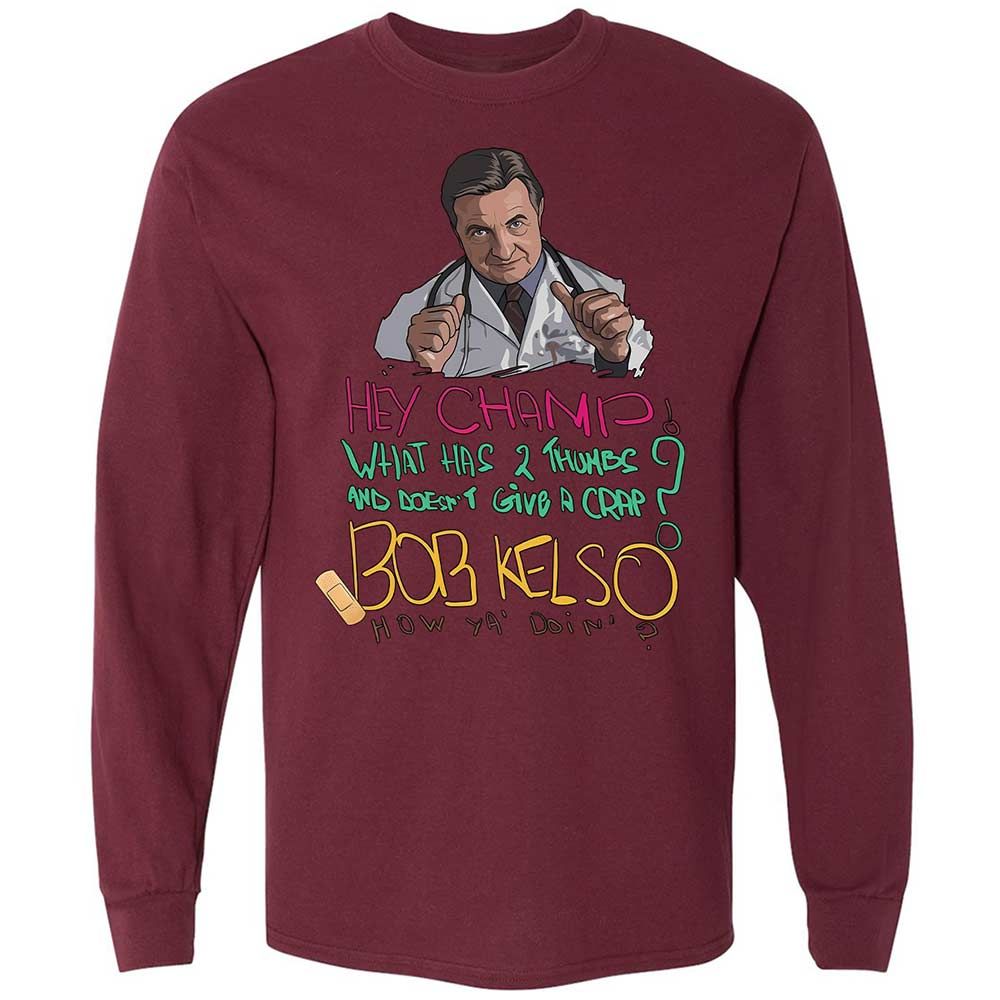 Long Sleeve T-Shirt - UV5NNMCL - Maroon - 16