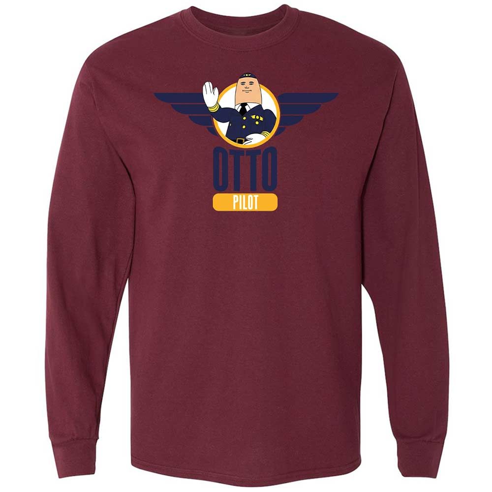 Long Sleeve T-Shirt - 4YGGAK1G - Maroon - 16