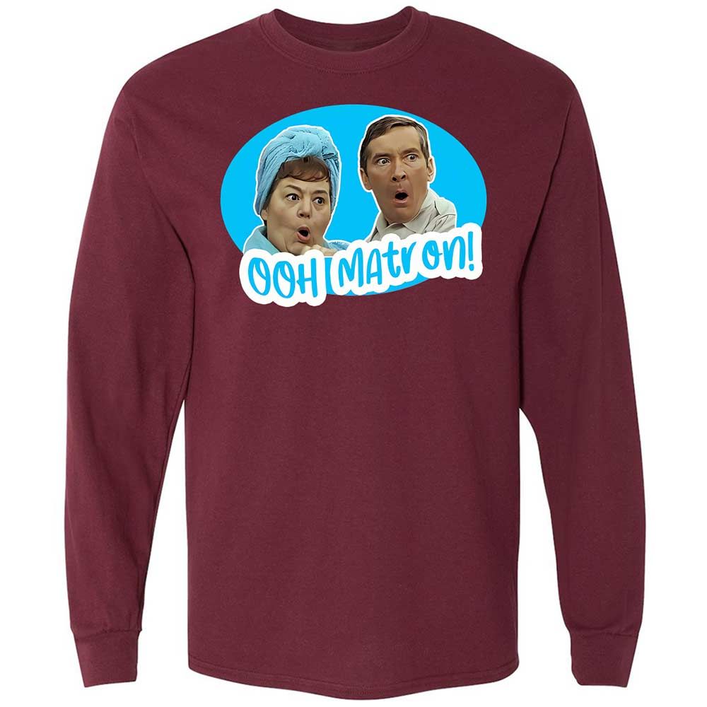 Long Sleeve T-Shirt - 7JTTZDYW - Maroon - 16
