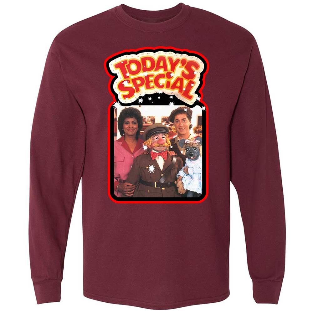 Long Sleeve T-Shirt - LQUBSRRQ - Maroon - 16