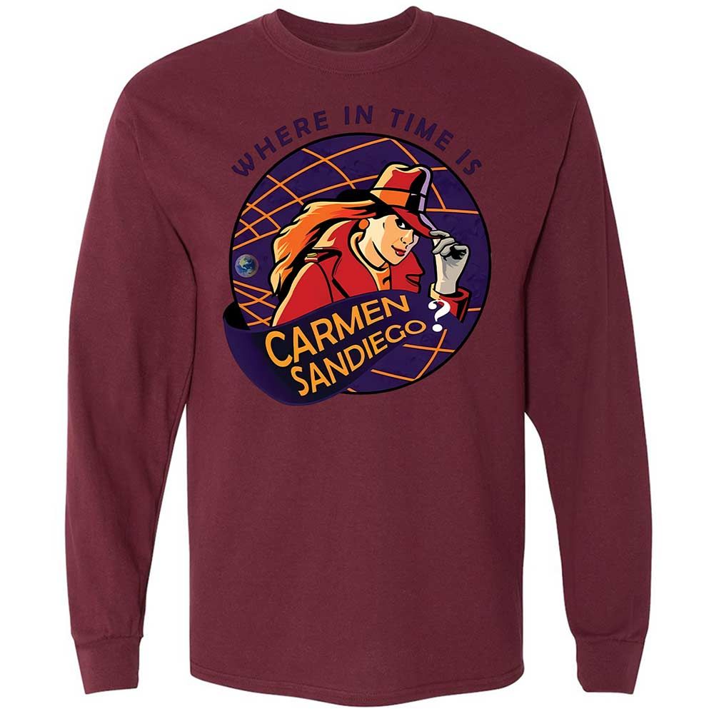 Where in Time Is Carmen Sandiego - Maroon - 16