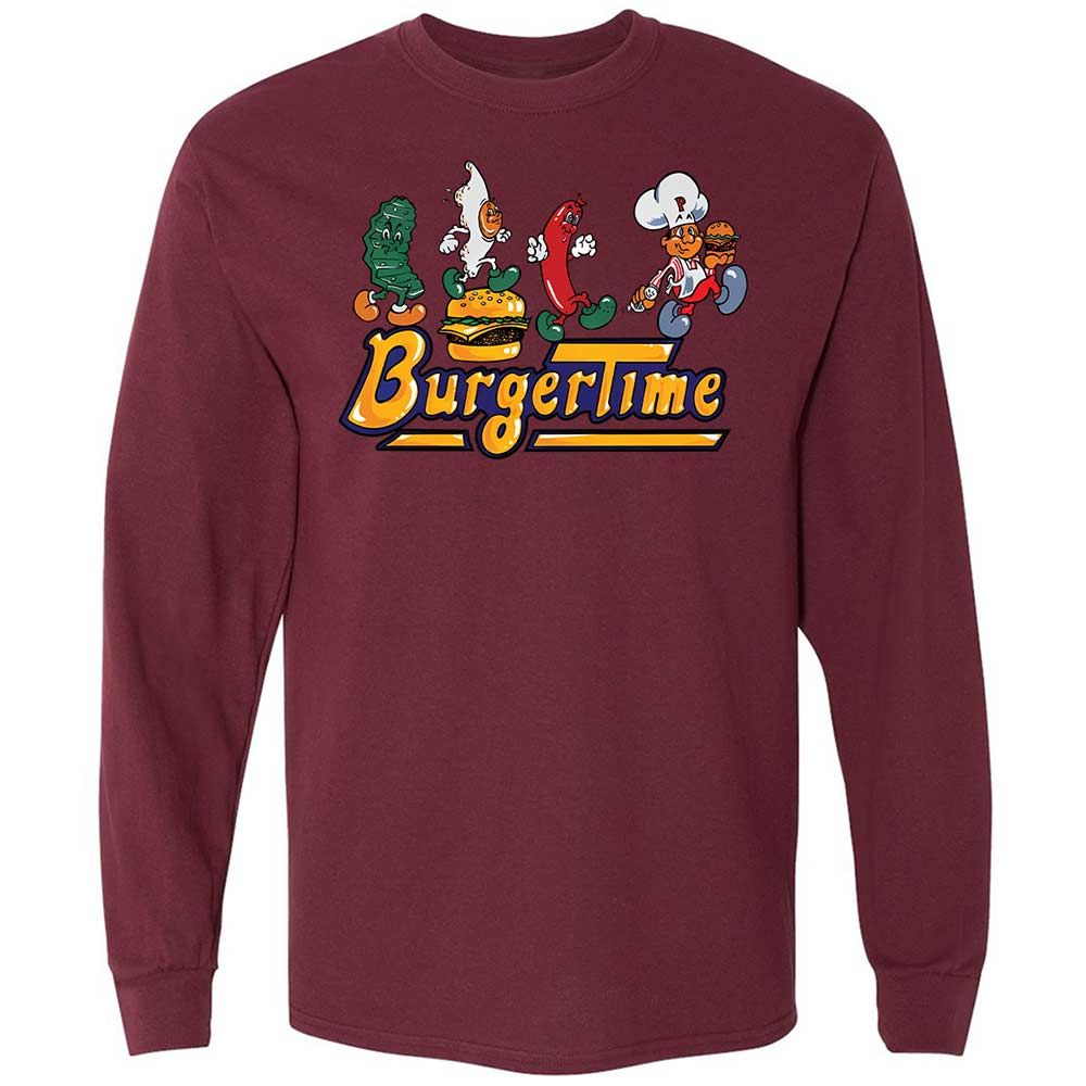BurgerTime - Maroon - 16