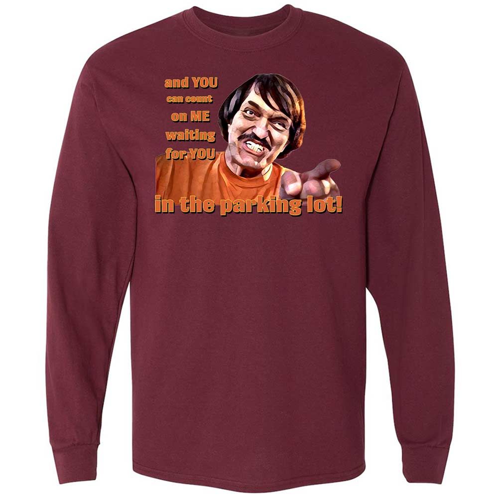 Long Sleeve T-Shirt - AVJUR9RP - Maroon - 16
