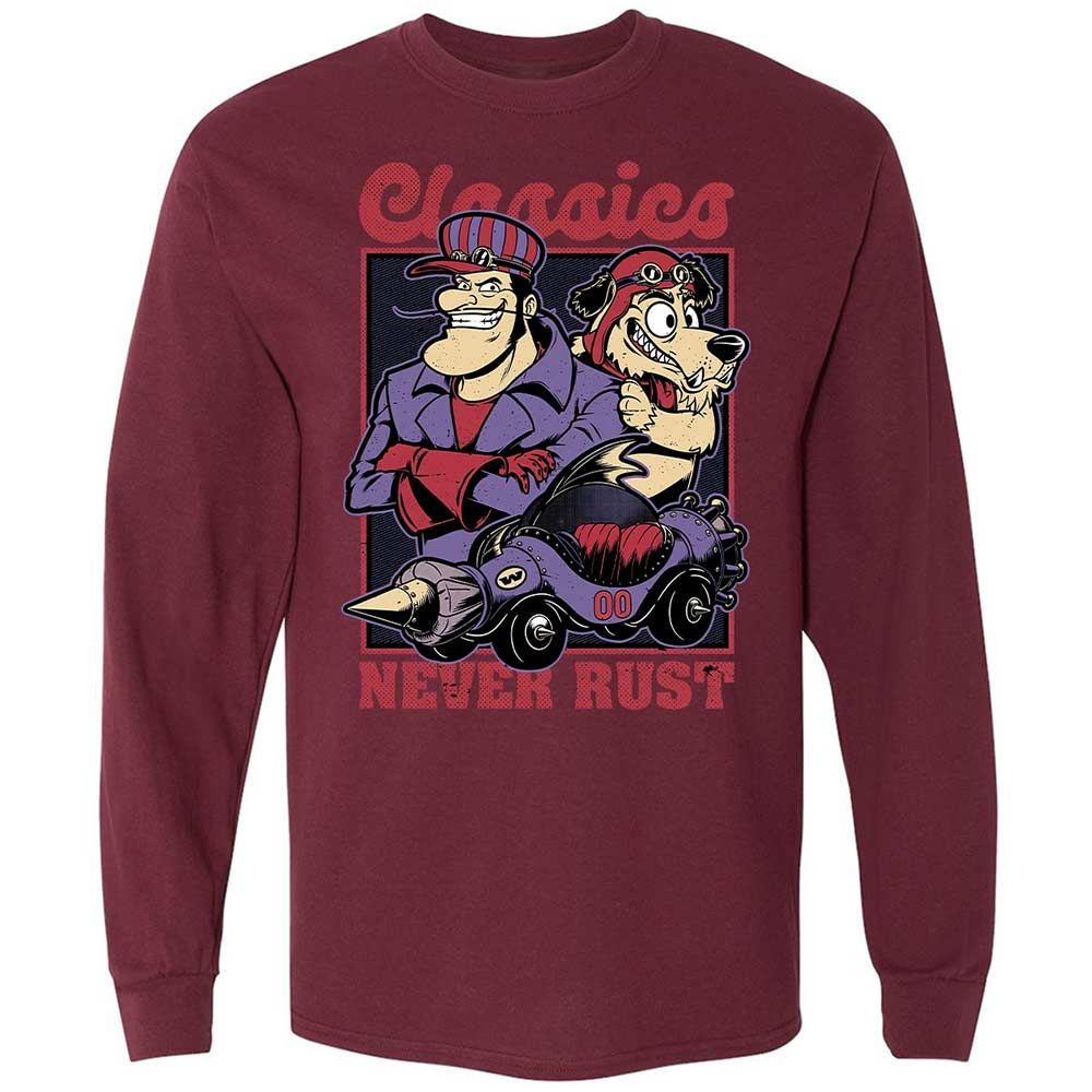Long Sleeve T-Shirt - G85BX7B7 - Maroon - 16