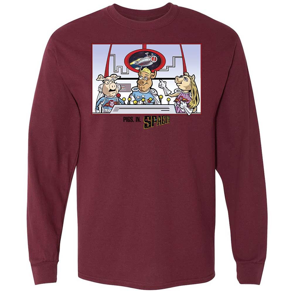 Long Sleeve T-Shirt - AK61X1PF - Maroon - 16