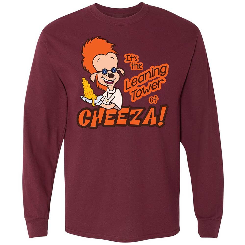 Leaning Tower of Cheeza - Maroon - 16