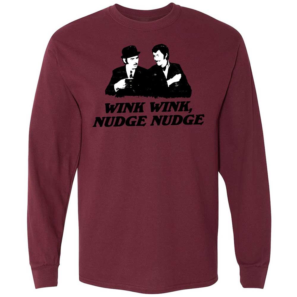 Wink Wink, Nudge Nudge - Maroon - 16