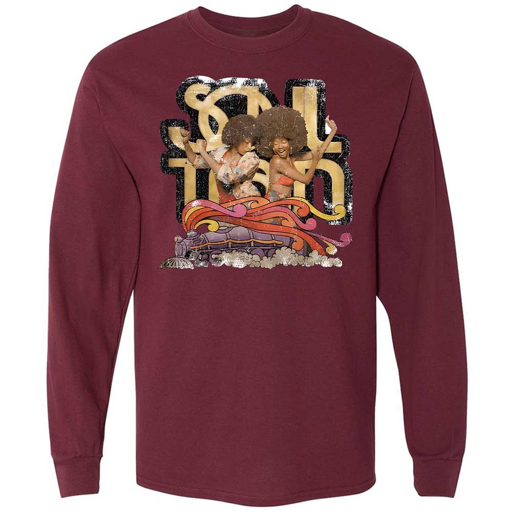 Retro Soul Train Dance Vibes - Maroon - 16