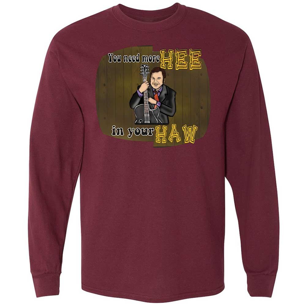 Long Sleeve T-Shirt - QY75RVZQ - Maroon - 16