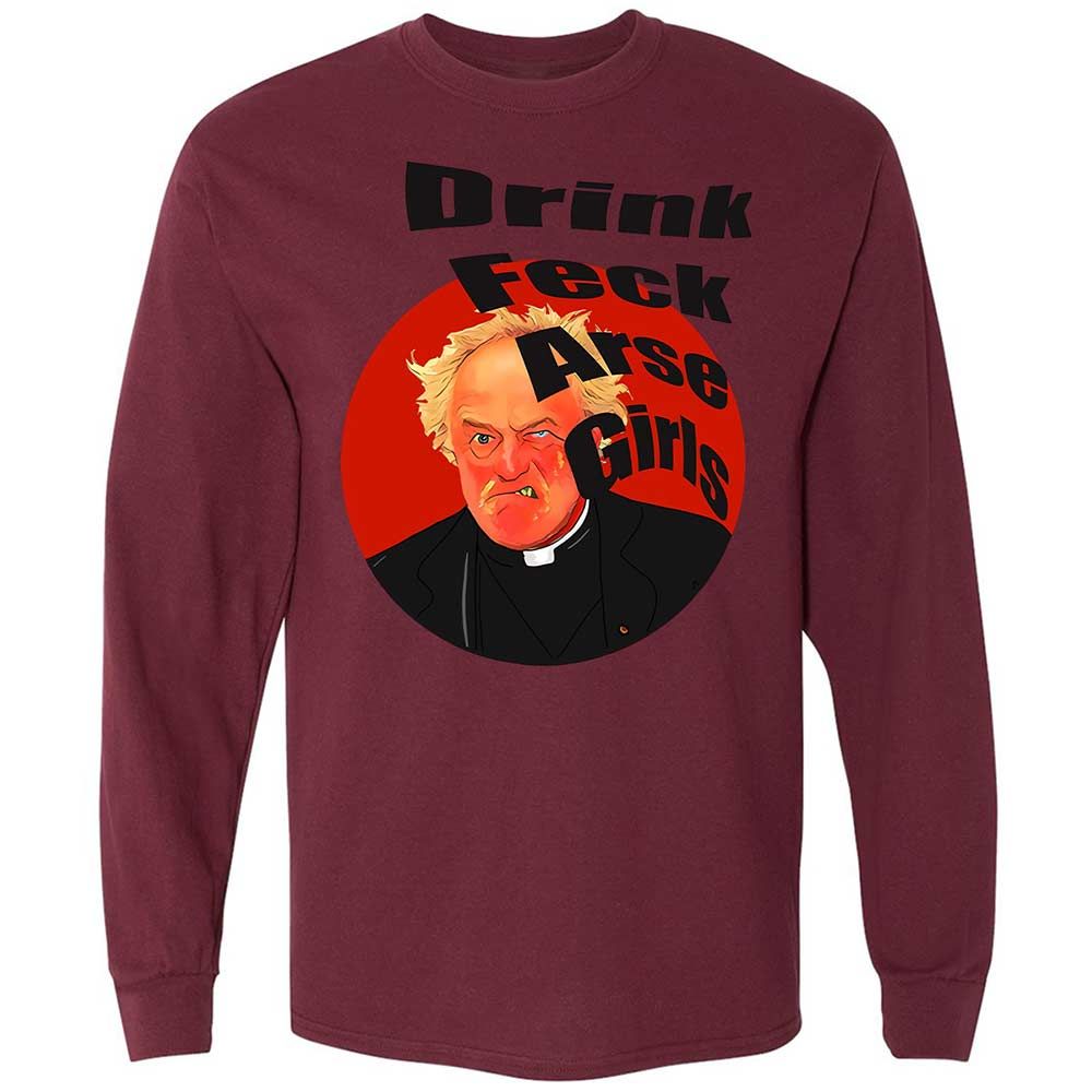 Long Sleeve T-Shirt - YWNVAZJB - Maroon - 16