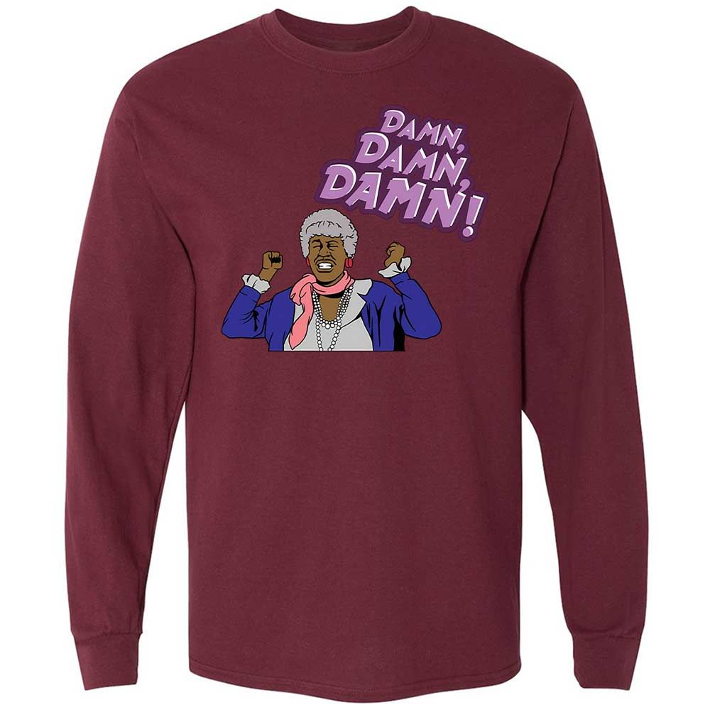 Long Sleeve T-Shirt - CC5WYAL4 - Maroon - 16