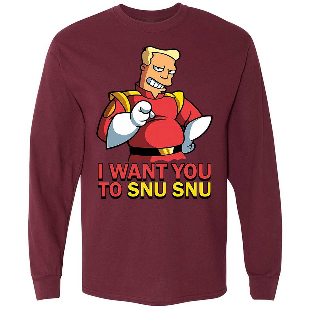 Long Sleeve T-Shirt - B1BT6W6X - Maroon - 16