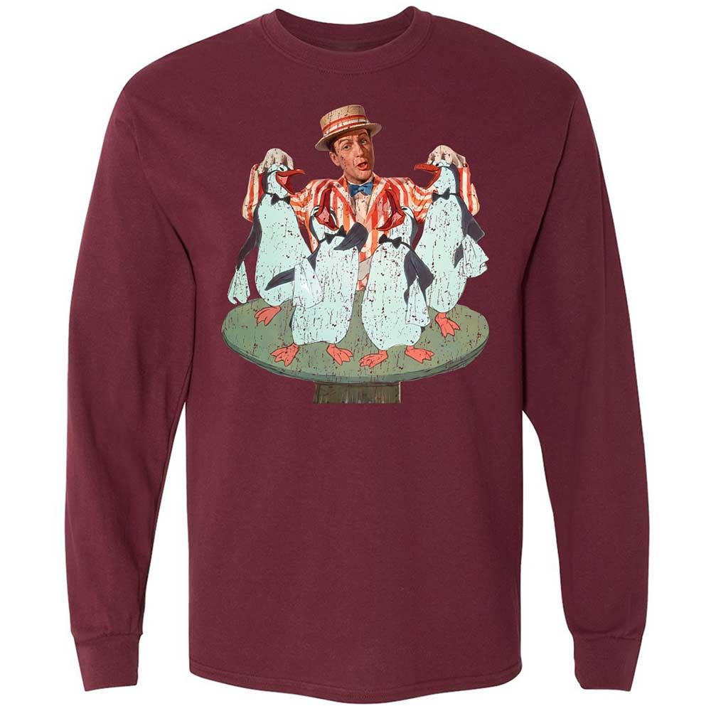 Long Sleeve T-Shirt - 5PB7KF57 - Maroon - 16