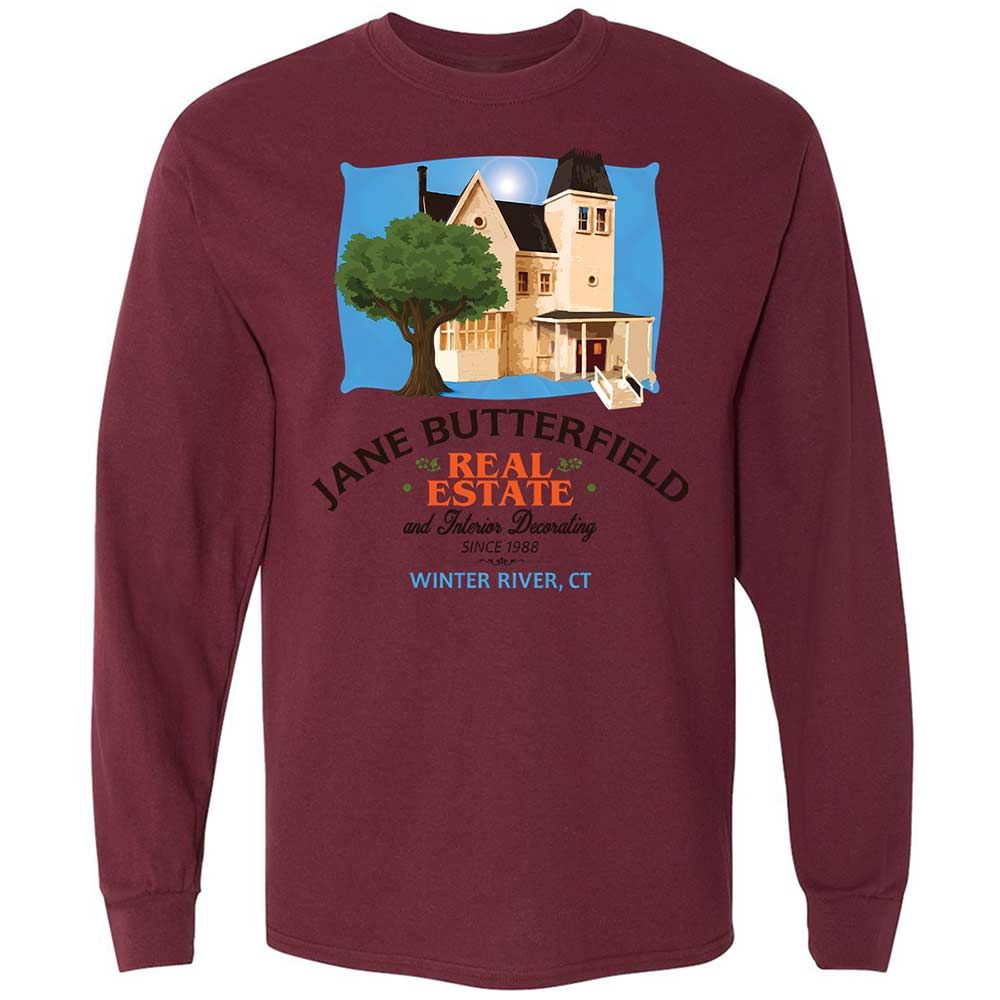 Long Sleeve T-Shirt - W2EN1JQ6 - Maroon - 16