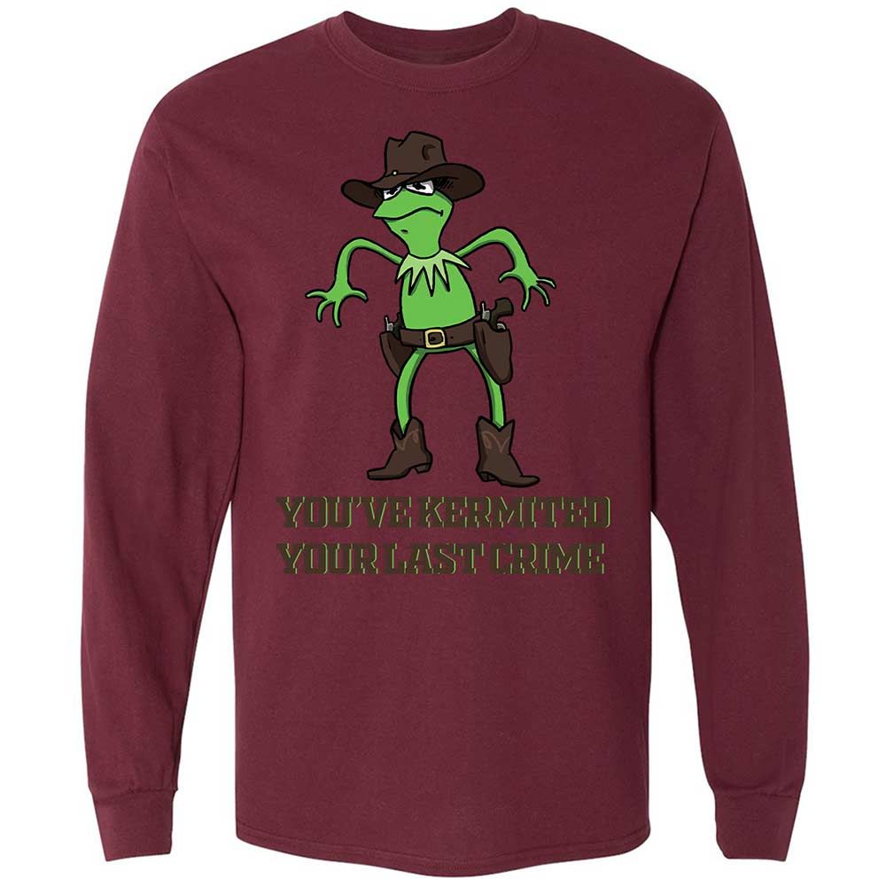Long Sleeve T-Shirt - WEWWX2CG - Maroon - 16