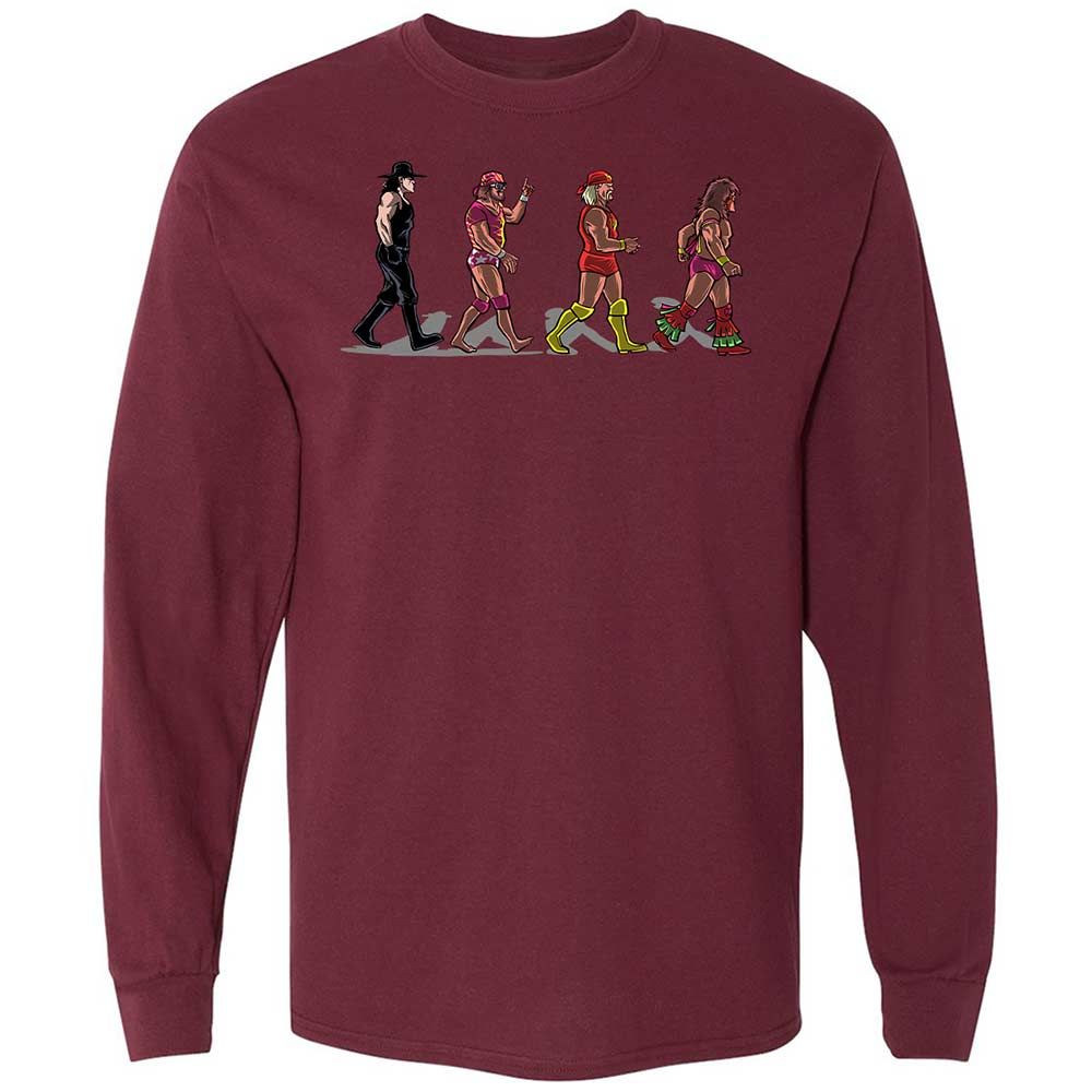 Long Sleeve T-Shirt - PU38NTRP - Maroon - 16