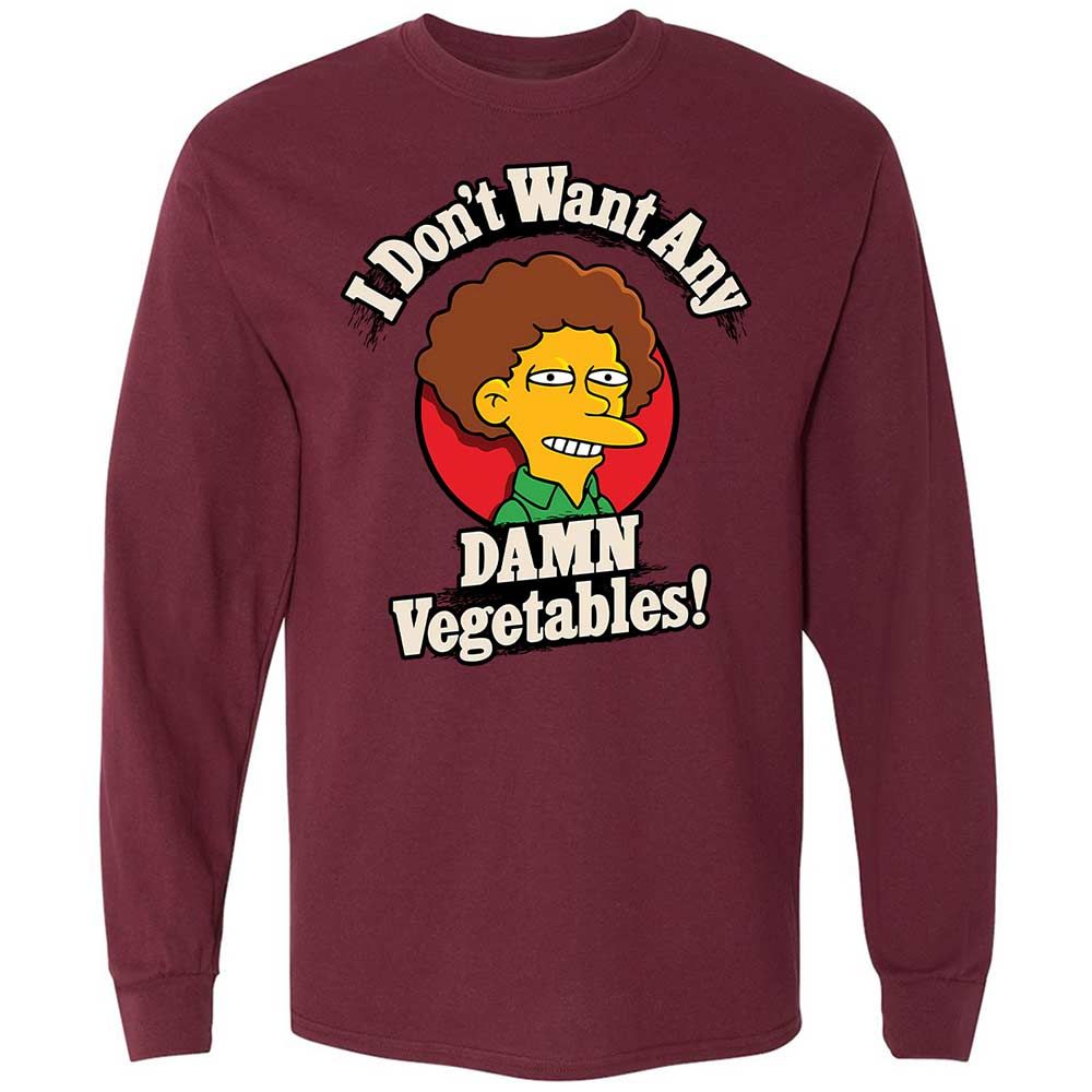 I Don't Want Any Damn Vegetables! - Maroon - 16
