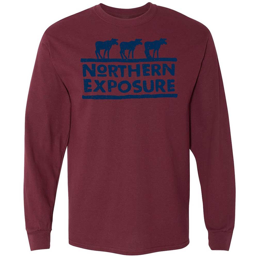 Long Sleeve T-Shirt - 8ST8V4GZ - Maroon - 16