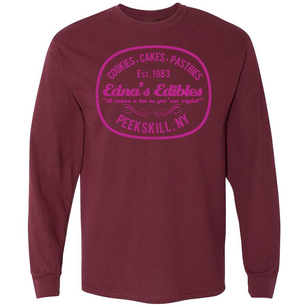 Long Sleeve T-Shirt - S3AVZMWP - Maroon - 16