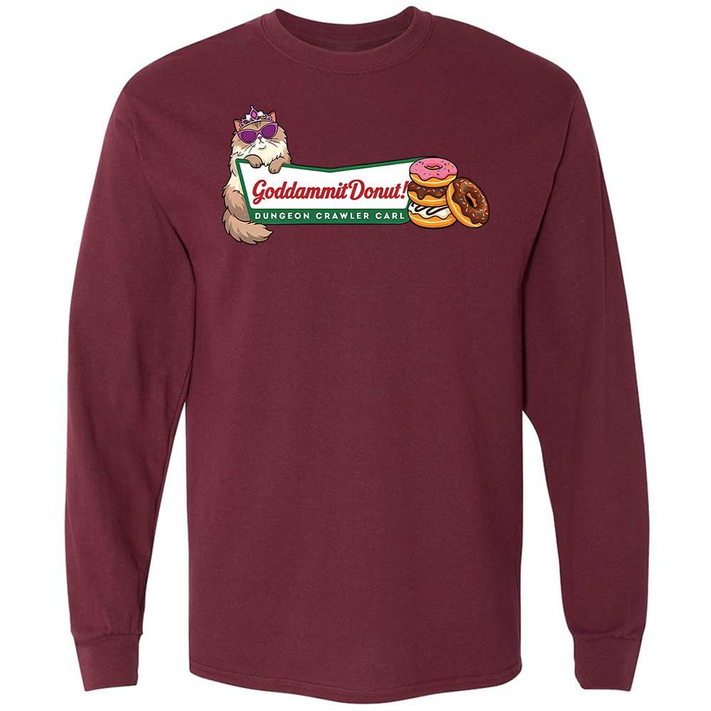 Goddammit Donut - Maroon - 16