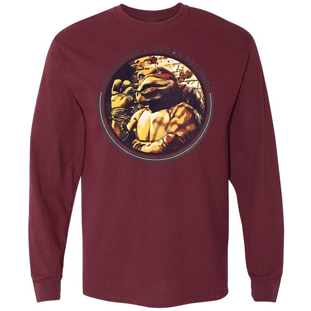 Long Sleeve T-Shirt - UKP2N9CQ - Maroon - 16