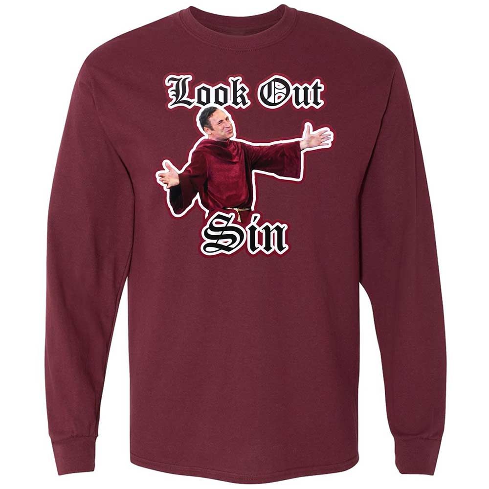 Long Sleeve T-Shirt - PWN31GLK - Maroon - 16
