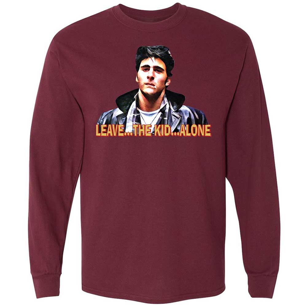 Long Sleeve T-Shirt - DZB7PK5C - Maroon - 16