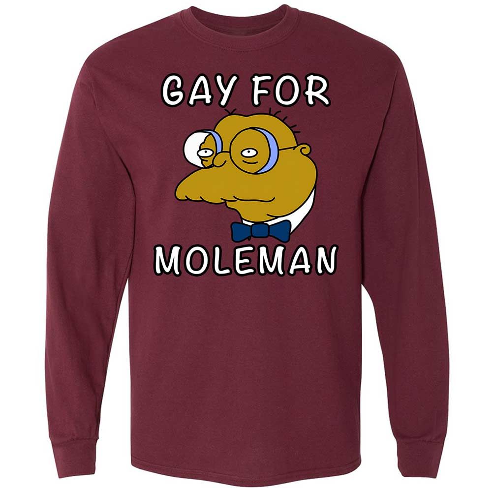 Gay for Moleman - Maroon - 16