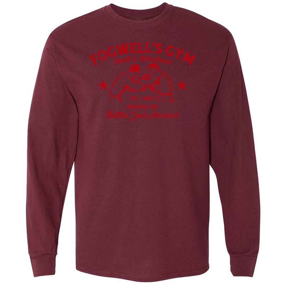 Long Sleeve T-Shirt - L5QBLPLQ - Maroon - 16