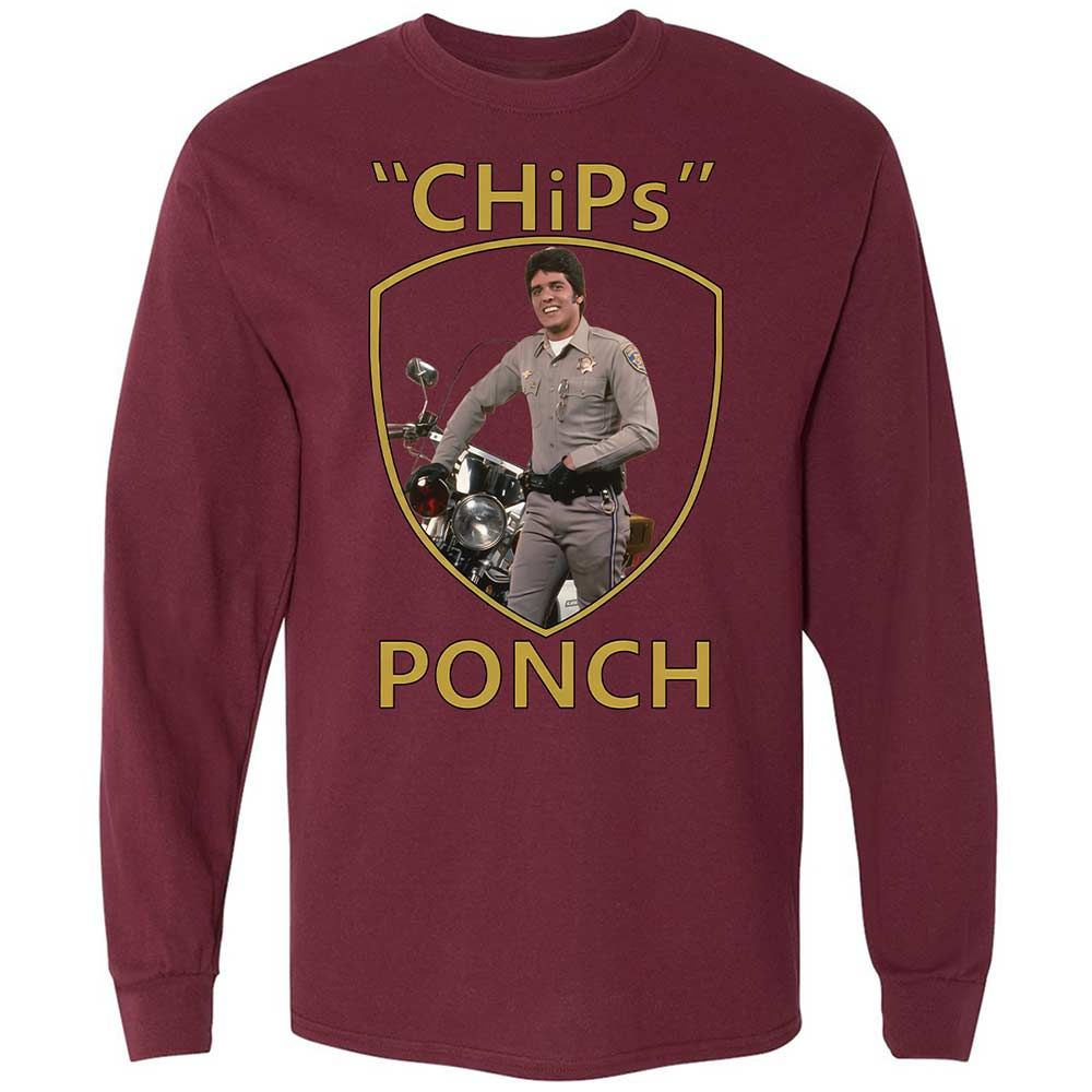 Long Sleeve T-Shirt - D85U6Y3G - Maroon - 16