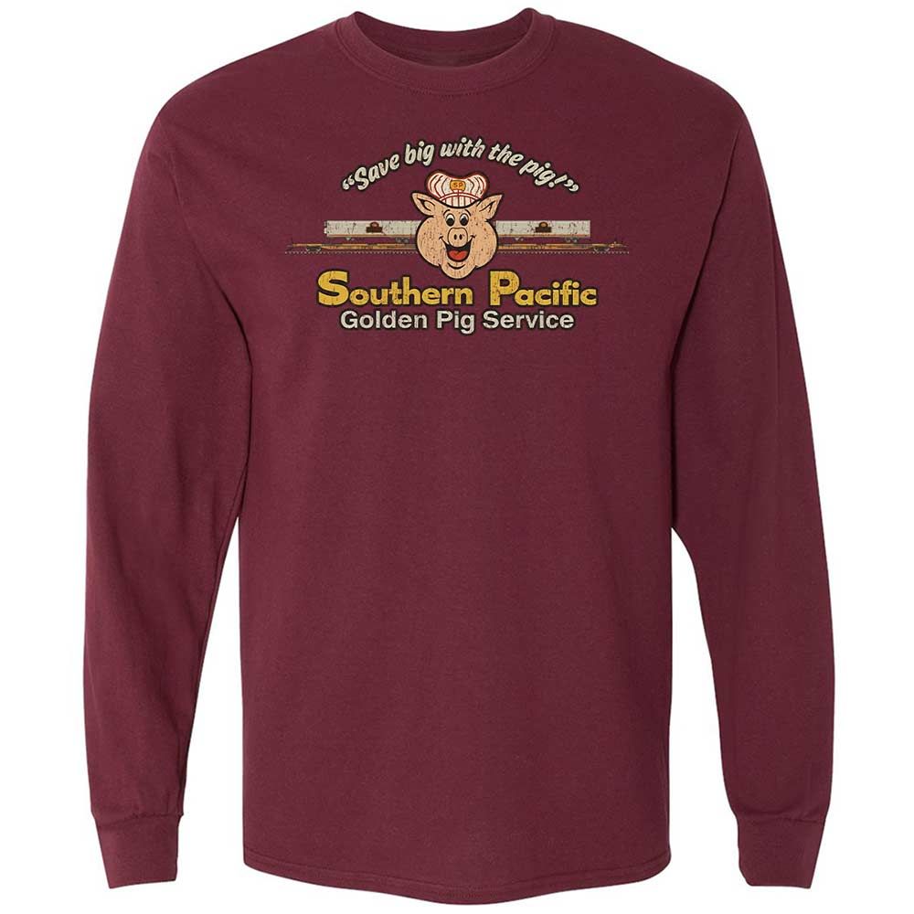 Long Sleeve T-Shirt - M9C5RFR1 - Maroon - 16