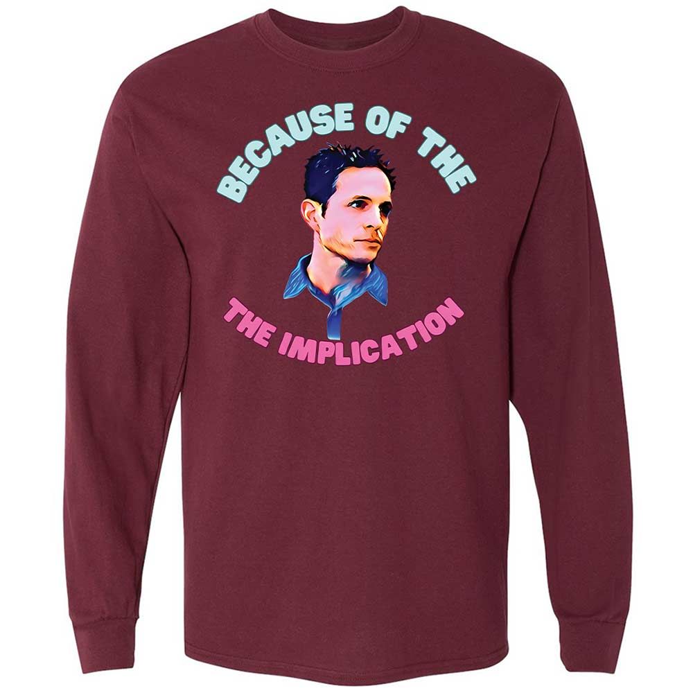 Long Sleeve T-Shirt - VUVVL2HC - Maroon - 16