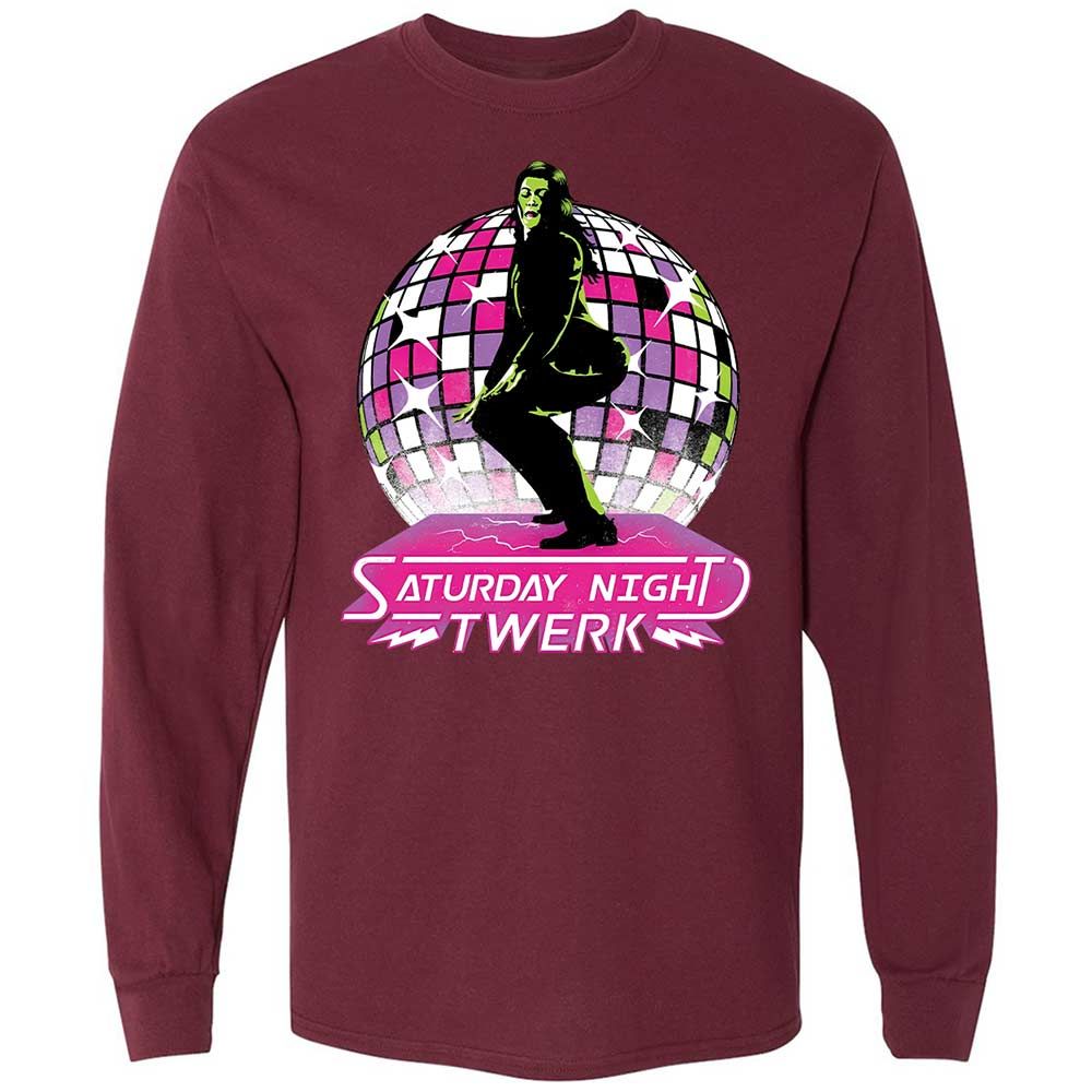 Saturday Night Twerk - Maroon - 16