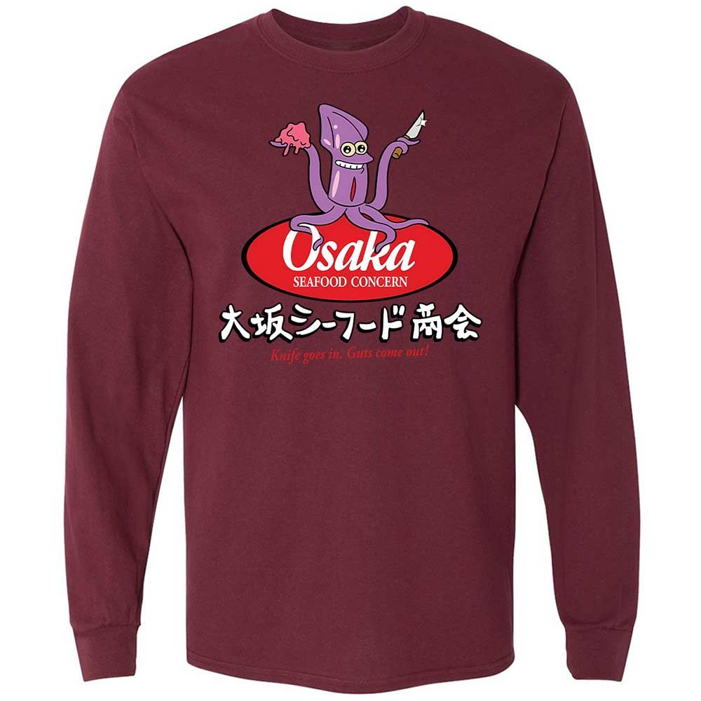 Osaka Seafood Concern - Maroon - 16