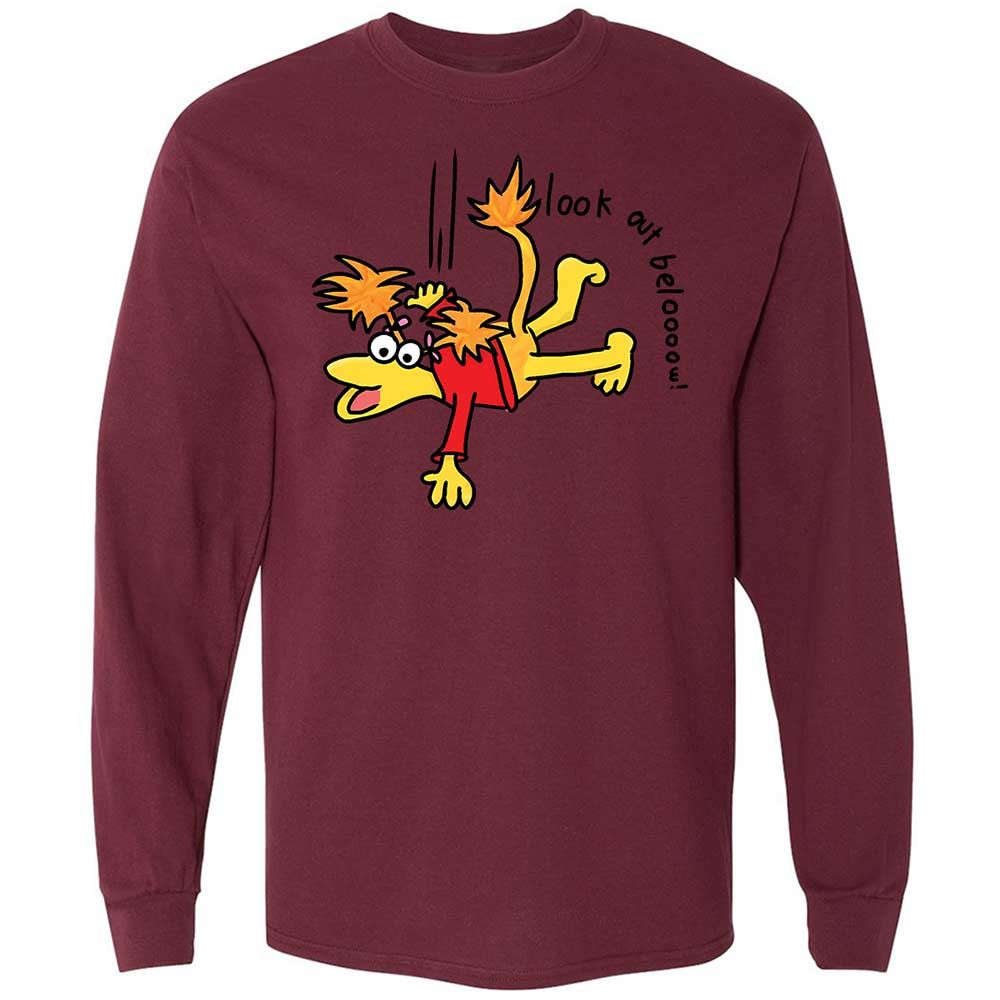 Long Sleeve T-Shirt - 3PC8X2QA - Maroon - 16