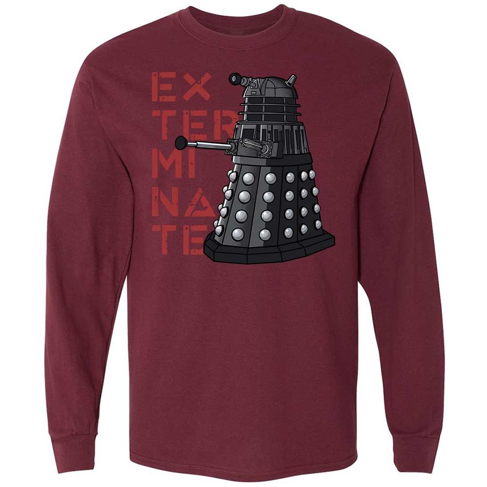 Dalek Exterminate - Maroon - 16