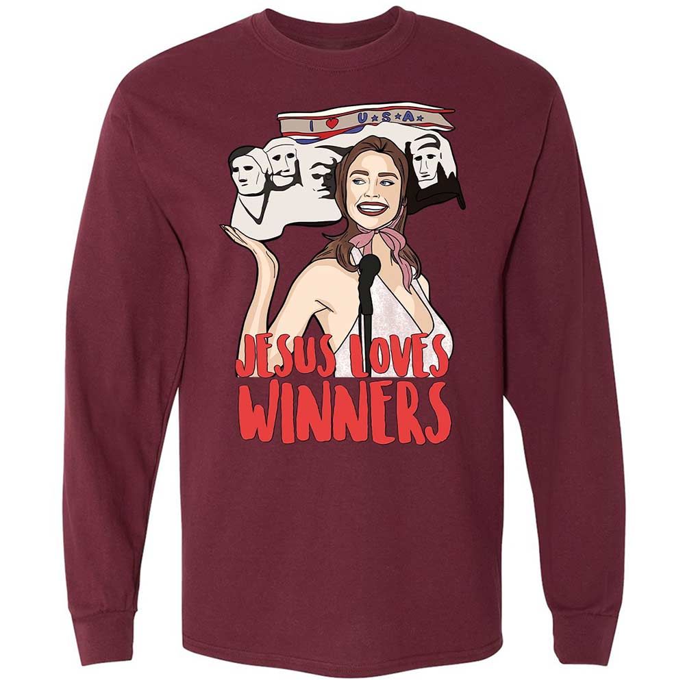 He Loves Winners - Maroon - 16
