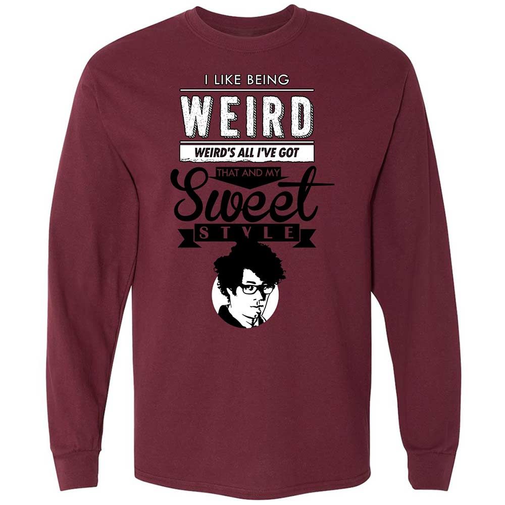 Long Sleeve T-Shirt - J9HD98Y3 - Maroon - 16