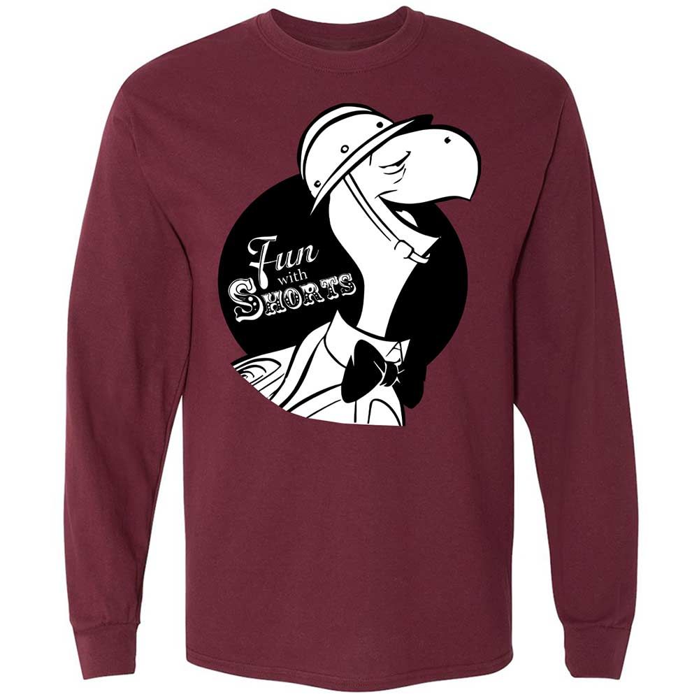 Long Sleeve T-Shirt - VDRB5KY8 - Maroon - 16