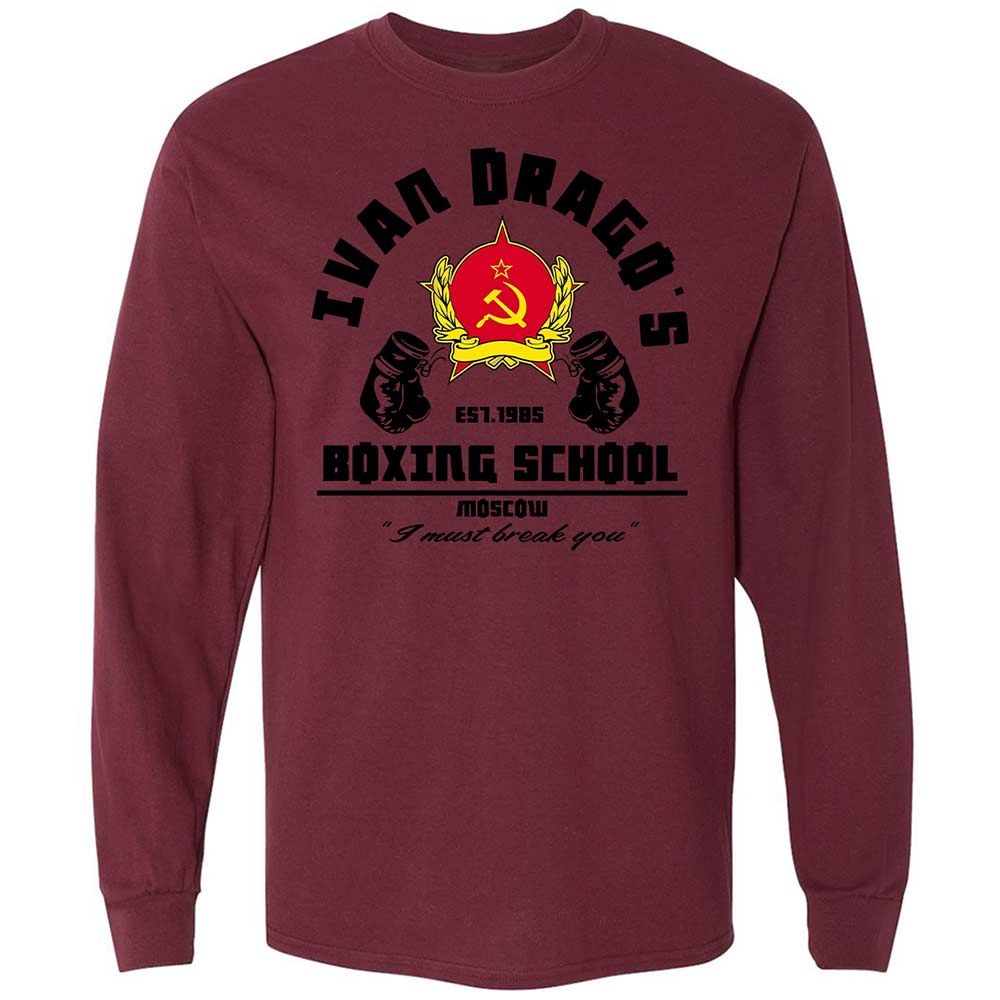 Long Sleeve T-Shirt - FLTB3SWM - Maroon - 16