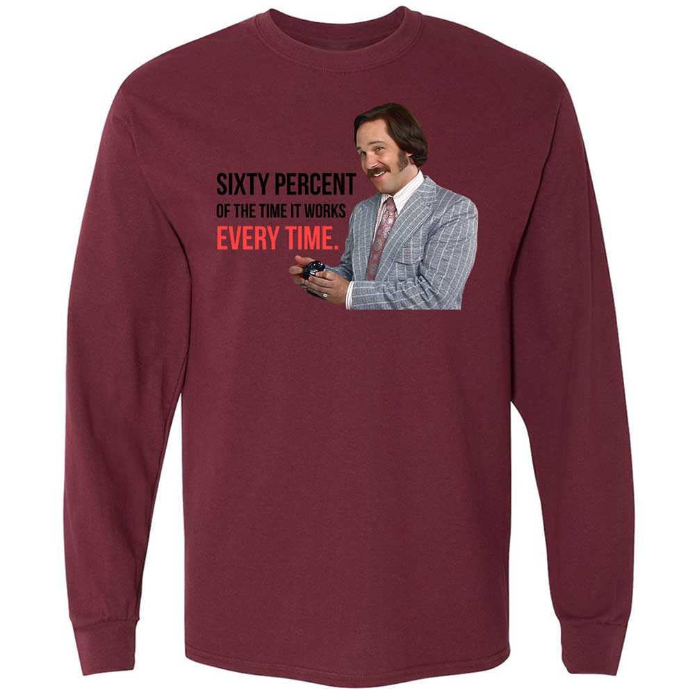 Long Sleeve T-Shirt - PNLNAYS6 - Maroon - 16