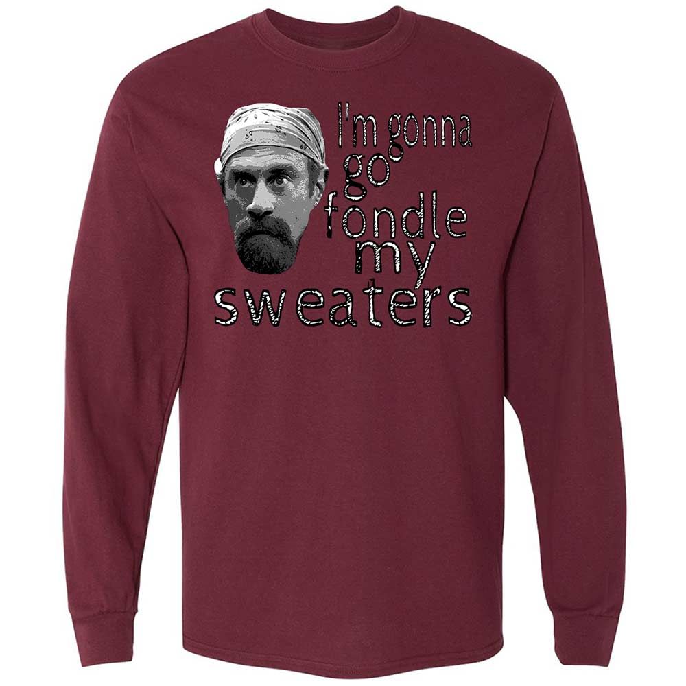 Fondle my sweaters - Maroon - 16