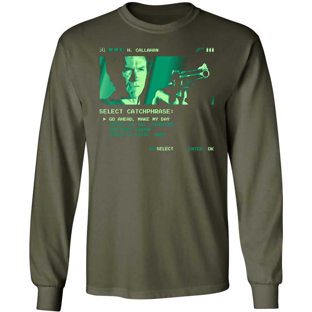 Long Sleeve T-Shirt - AGJHG4BM - Military Green - 16