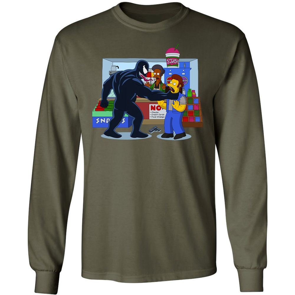 Long Sleeve T-Shirt - BZ5P6JXE - Military Green - 16